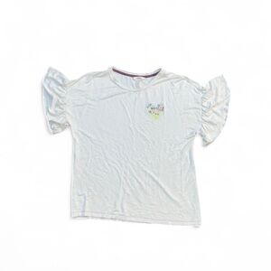 Matilda Jane Bouquet Floral Heart Ruffle Sleeve Tee Size Small